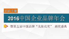 在2016中国品牌颁奖盛典中需找上市企业的机遇